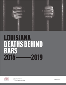 Louisiana Deaths Behind Bars 2015 2019