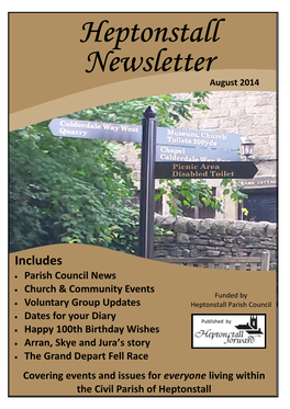Heptonstall Newsletter August 2014