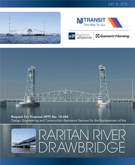 RARITAN RIVER DRAWBRIDGE Section 1 Cover Letter