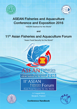 11Th Asian Fisheries and Aquaculture Forum: Conference Handbook