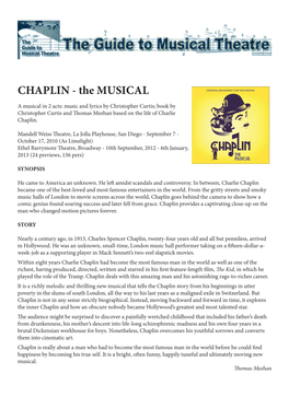 CHAPLIN - the MUSICAL