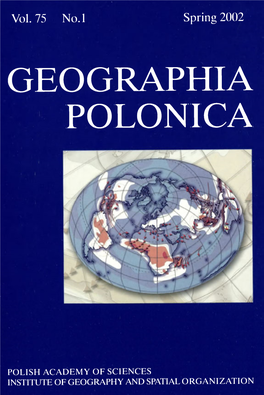 Geographia Polonica Vol. 75 No. 1 (2002)