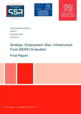 Strategic Employment Sites Infrastructure Fund (SESIF) Evaluation