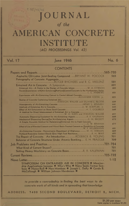 JOURNAL AMERICAN CONCRETE INSTITUTE (Copyrighted)