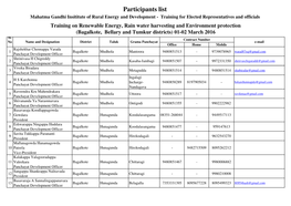 Participants List