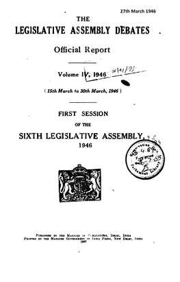 Legislative Assembly Debates