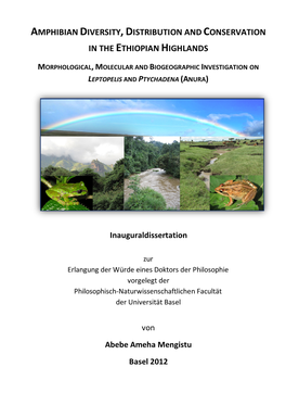 Amphibian Diversity,Distribution And