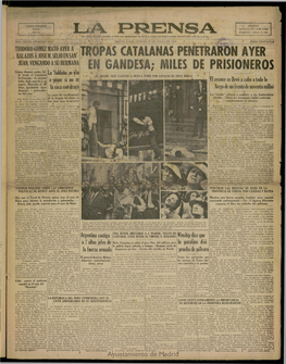 La Prensa, Jue\T:S 28 De Julio De 1938