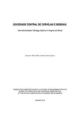 Sociedade Central De Cervejas E Bebidas