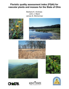 Floristic Quality Assessment Index (FQAI) for Vascular Plants and Mosses for the State of Ohio