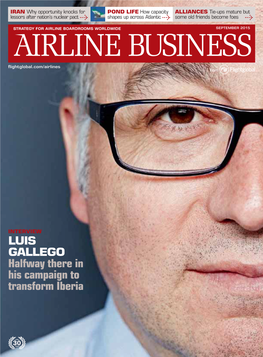 LUIS GALLEGO Halfway There in His Campaign to Transform Iberia