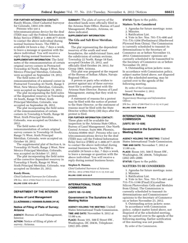 Federal Register/Vol. 77, No. 215/Tuesday, November 6, 2012