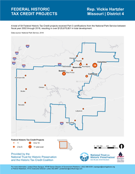 Missouri 4 Historic Tax Credit Economic Data 2002-2018