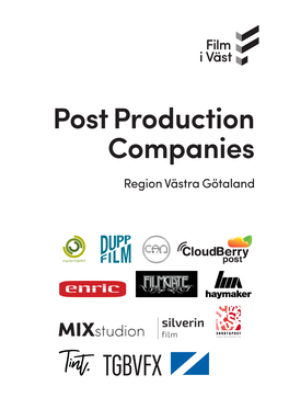 Post Production Companies Region Västra Götaland