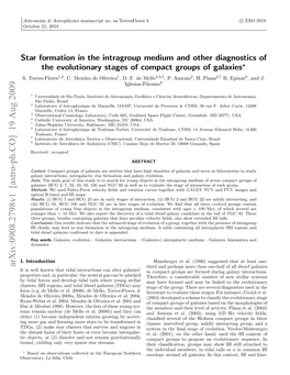 Star Formation in the Intragroup Medium and Other Diagnostics of the Evolutionary Stages of Compact Groups of Galaxies