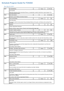 Program Guide Report