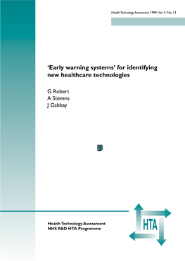 Identifying New Healthcare Technologies