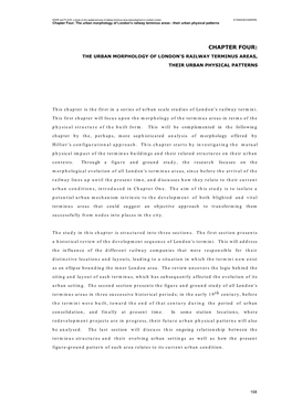 Chapter Four: the Urban Morphology of London's Railway Terminus Areas - Their Urban Physical Patterns