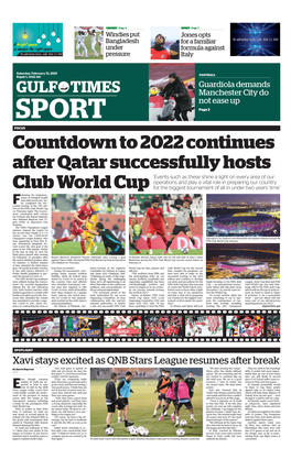 Countdown to 2022 Continues After Qatar Successfully