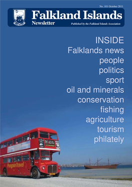 Falklands News People Politics Sport Oil and Minerals Conservation Fishing Agriculture Tourism Philately