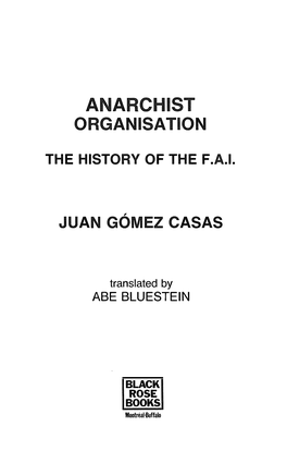 Anarchist Juan Gomez Casas