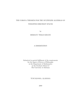 The Corona Theorem for the Multiplier Algebras On