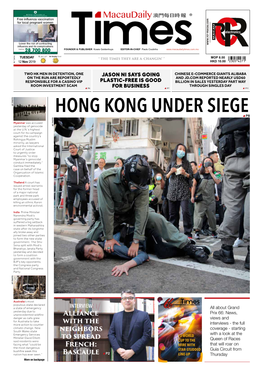HONG KONG UNDER SIEGE P8 Myanmar Was Accused