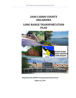 2040 Caddo County Oklahoma Long Range Transportation Plan