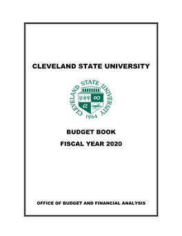 Budget Book Fiscal Year 2020