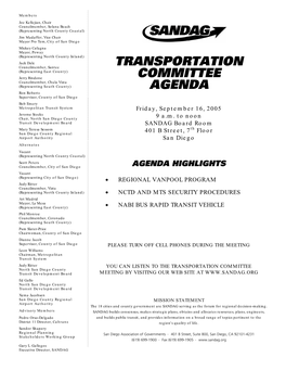 Transportation Committee Agenda Item #7