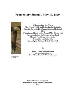 Promontory Summit, May 10, 1869