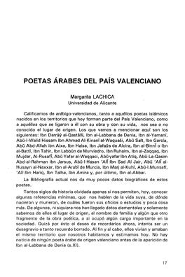 Poetas Árabes Del País Valenciano