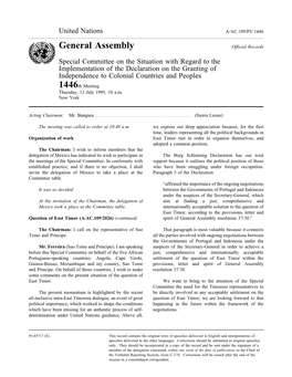 General Assembly Official Records