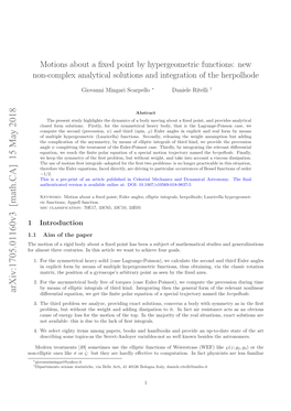 Motions About a Fixed Point by Hypergeometric Functions: New Non