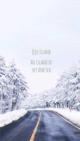 Jeju Island an Island of Sky and Sea