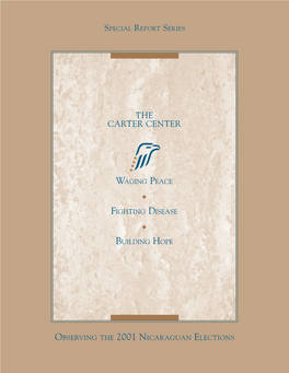 Observing the 2001 Nicaraguan Elections