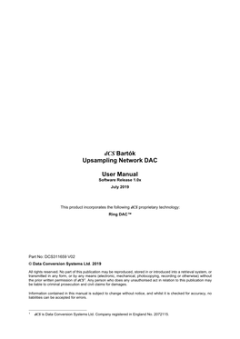 Bartok-DAC-Manual-V02.Pdf