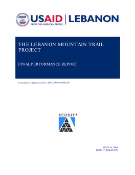 The Lebanon Mountain Trail Project