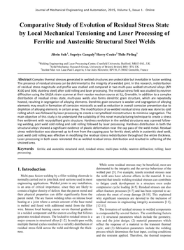 Comparative Study of Evolution of Residual Stress State by Local Mechanical Tensioning and Laser Processing of Ferritic and Austenitic Structural Steel Welds