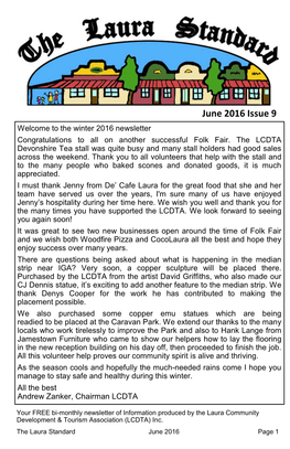 Laura Standard June 2016 Page 1 Laura Folk Fair 2016