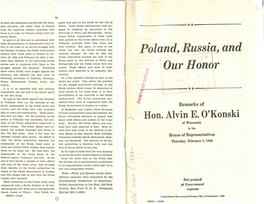 Poland, Russia, and Our Honor