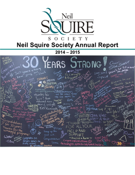 Neil Squire Society Annual Report 2014 – 2015