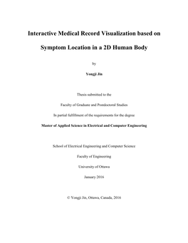 Interactive Medical Record Visualization Based on Symptom