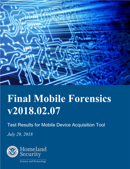 Final Mobile Forensics V2018.02.07 (July 2018)