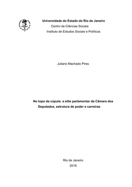 Universidade Do Estado Do Rio De Janeiro Centro De Ciências Sociais Instituto De Estudos Sociais E Políticos