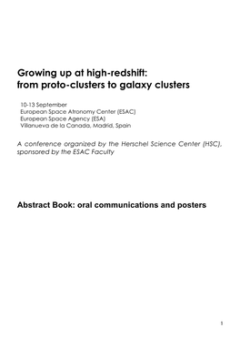 From Proto-Clusters to Galaxy Clusters