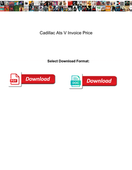 Cadillac Ats V Invoice Price