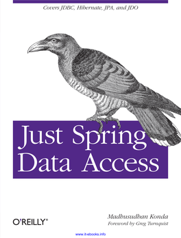 Just Spring Data Access