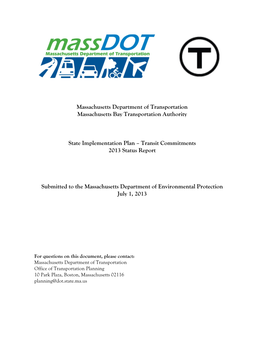 Transit Commitments 2013 Status Report