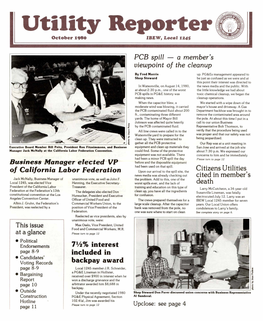 Utility Reporter � October 1980 IBEW, Local 1245